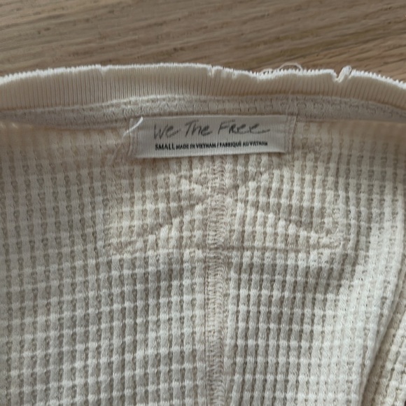 Free The People Buttercup Long Sleeve Waffle Top - Picture 7 of 8